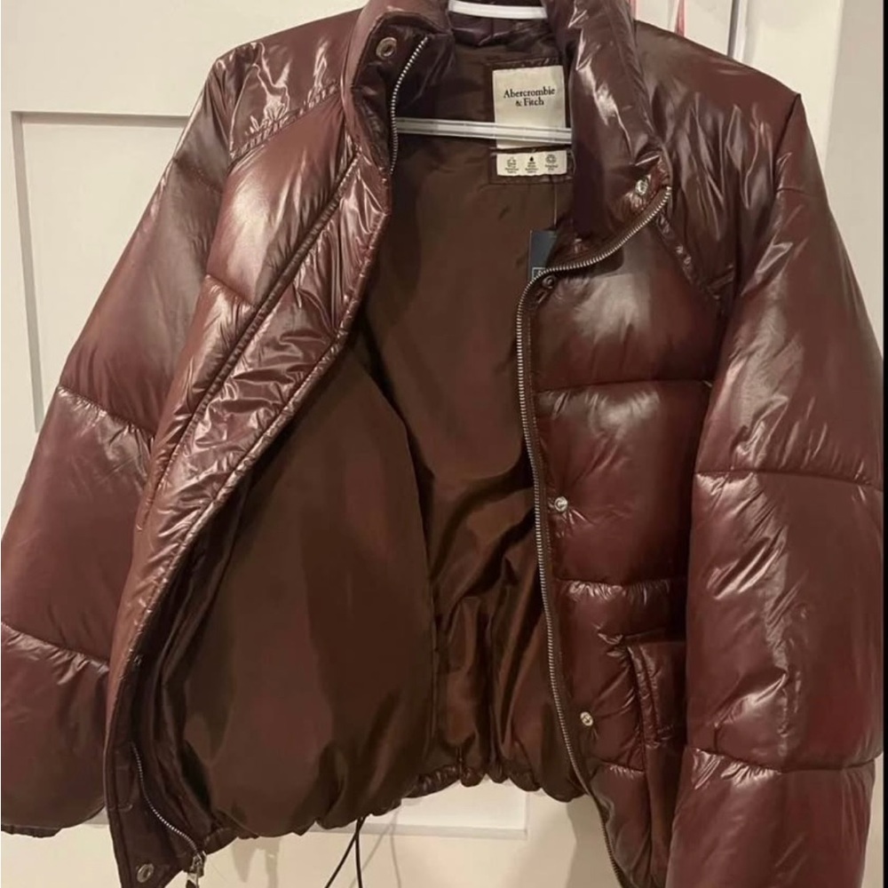Abercrombie & Fitch Women's Brown Puffer Jacket